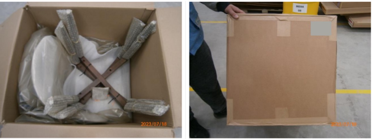 Verpackung und Schutz der Möbel