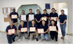 Feier zur ISO-17020-Zertifizierung in unserer Niederlassung in Ningbo